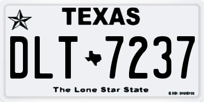 TX license plate DLT7237