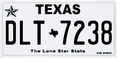 TX license plate DLT7238