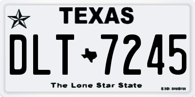 TX license plate DLT7245