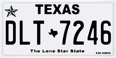 TX license plate DLT7246