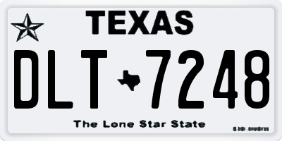 TX license plate DLT7248