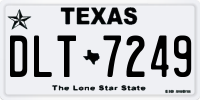 TX license plate DLT7249