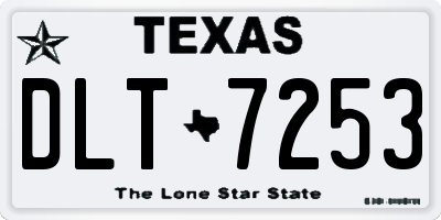 TX license plate DLT7253