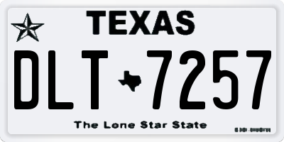 TX license plate DLT7257