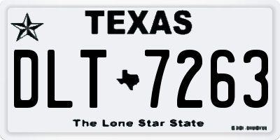 TX license plate DLT7263