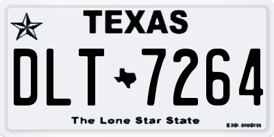 TX license plate DLT7264