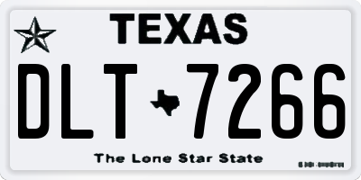 TX license plate DLT7266