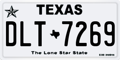 TX license plate DLT7269