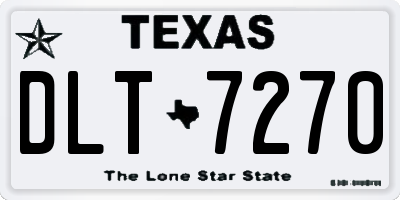 TX license plate DLT7270