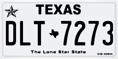 TX license plate DLT7273