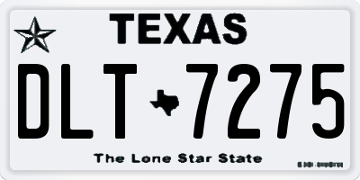 TX license plate DLT7275