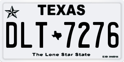 TX license plate DLT7276