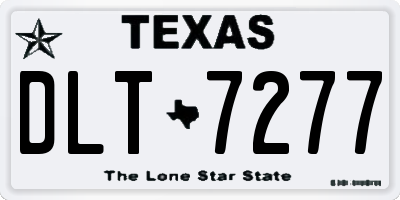 TX license plate DLT7277