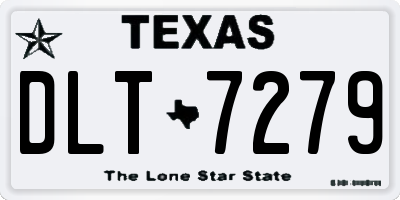 TX license plate DLT7279