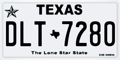 TX license plate DLT7280