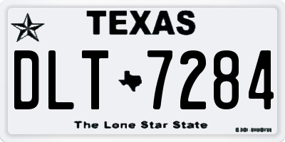 TX license plate DLT7284