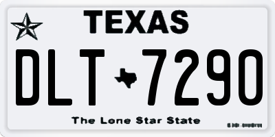 TX license plate DLT7290