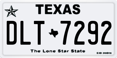 TX license plate DLT7292