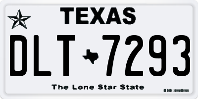 TX license plate DLT7293