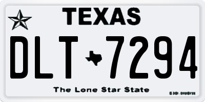 TX license plate DLT7294