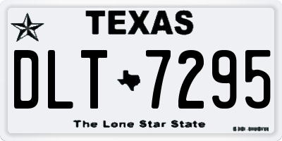 TX license plate DLT7295