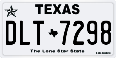 TX license plate DLT7298