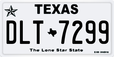 TX license plate DLT7299