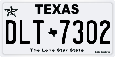 TX license plate DLT7302