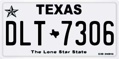 TX license plate DLT7306