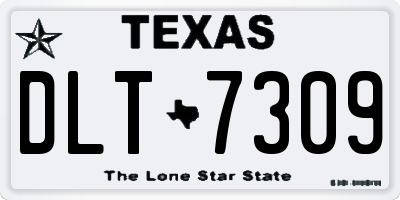 TX license plate DLT7309