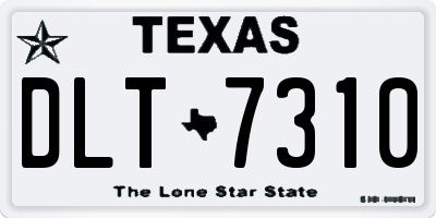 TX license plate DLT7310