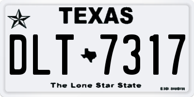 TX license plate DLT7317