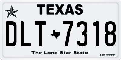 TX license plate DLT7318