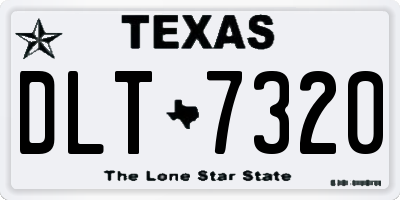 TX license plate DLT7320