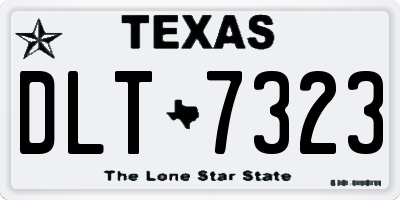 TX license plate DLT7323