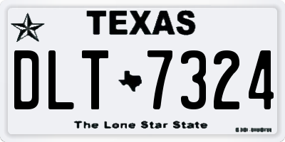 TX license plate DLT7324