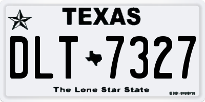 TX license plate DLT7327