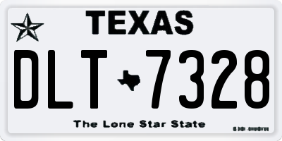 TX license plate DLT7328