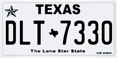 TX license plate DLT7330