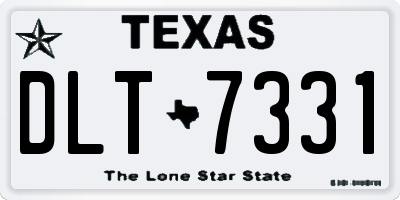 TX license plate DLT7331