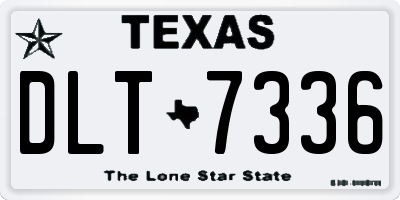 TX license plate DLT7336