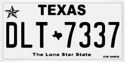 TX license plate DLT7337