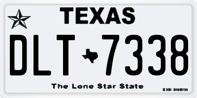 TX license plate DLT7338