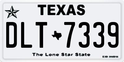 TX license plate DLT7339