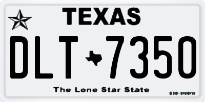 TX license plate DLT7350