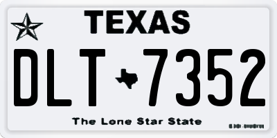 TX license plate DLT7352