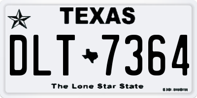 TX license plate DLT7364