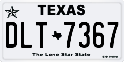 TX license plate DLT7367