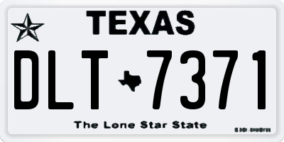 TX license plate DLT7371