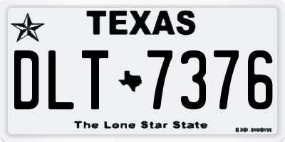 TX license plate DLT7376